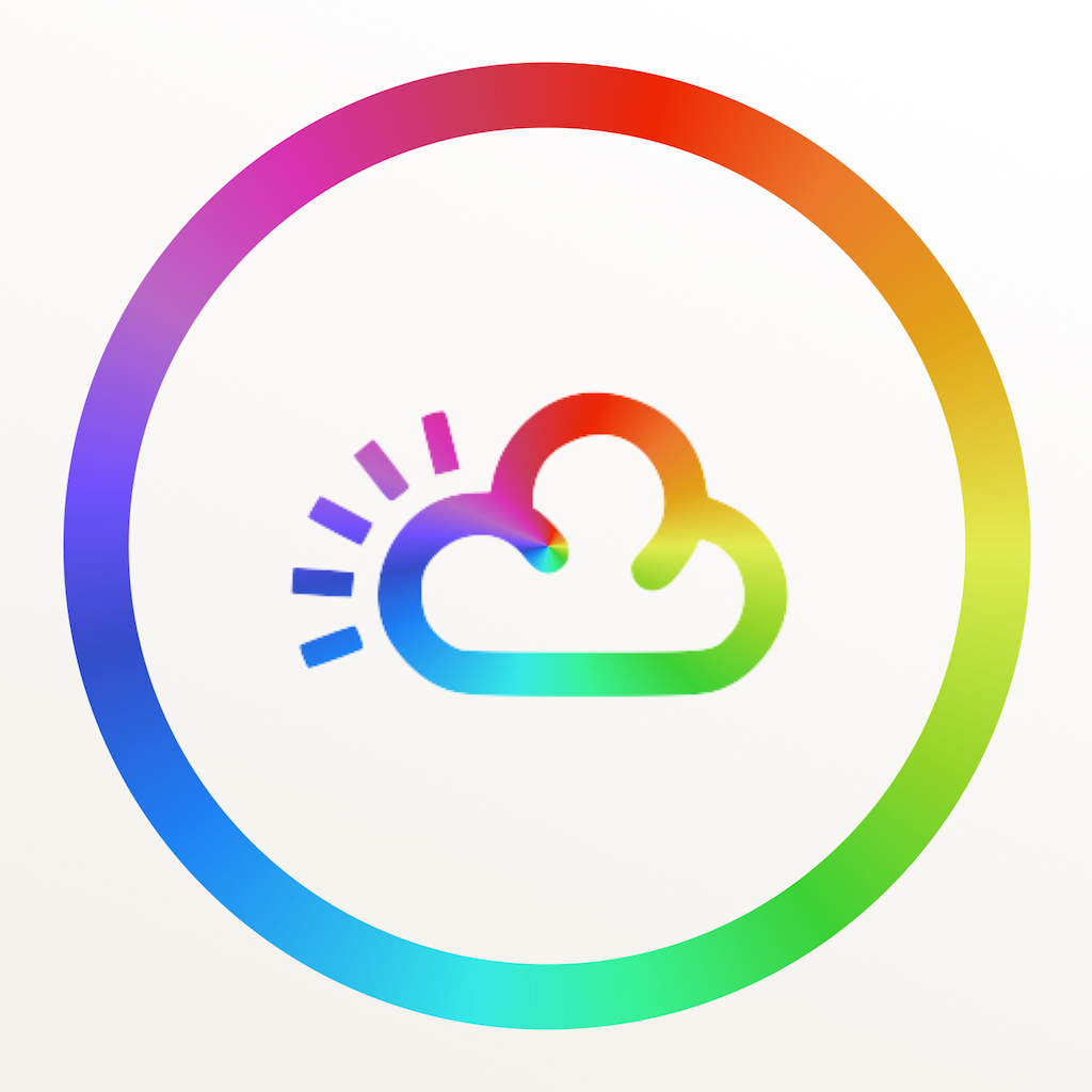 Rainbow Weather Widget - Beautiful & Minimal 7 Day Forecast